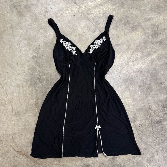 Vintage y2k babydoll lace detail coquette slip dress - Picture 1 of 5